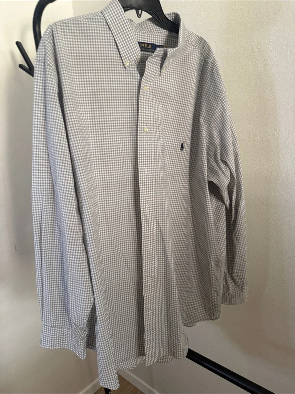 Polo by Ralph Lauren Light Blue Micro-Check Button-Down Shirt